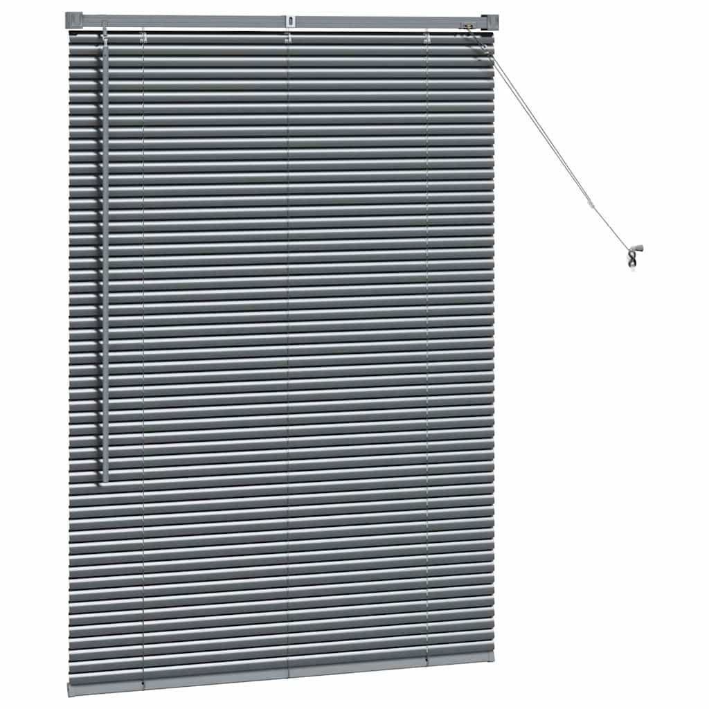 Venecijanski zastore Tamno siva 130 x 95 cm Aluminij