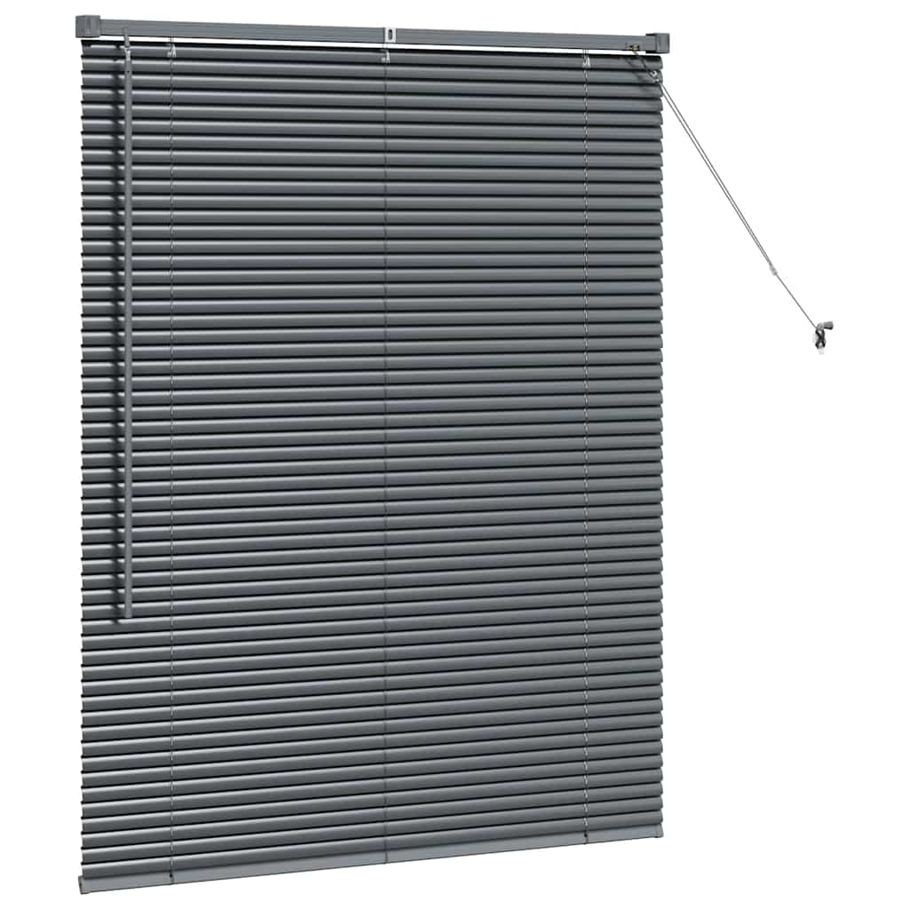 Venecijanski zastore Tamno siva 130 x 100 cm Aluminij