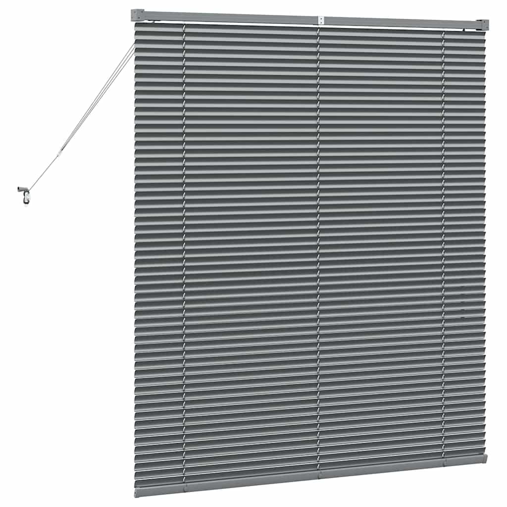 Venecijanski zastore Tamno siva 130 x 120 cm Aluminij