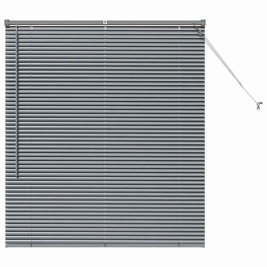 Venecijanski zastore Tamno siva 130 x 120 cm Aluminij