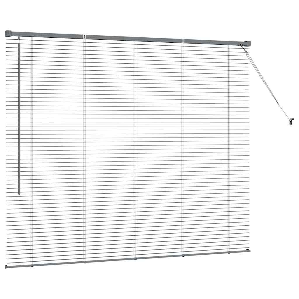 Venecijanski zastore Tamno siva 130 x 155 cm Aluminij