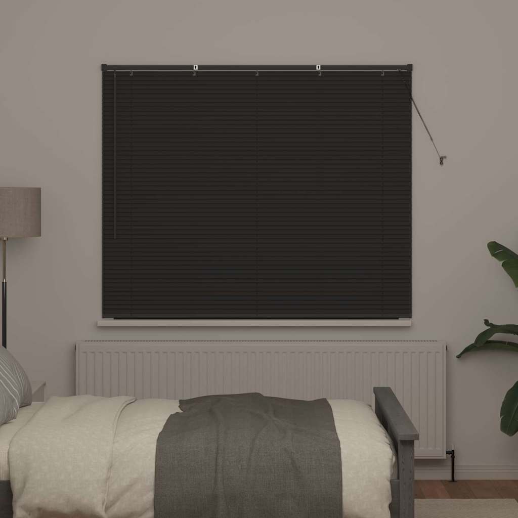 Venecijanski zastore Tamno siva 130 x 160 cm Aluminij