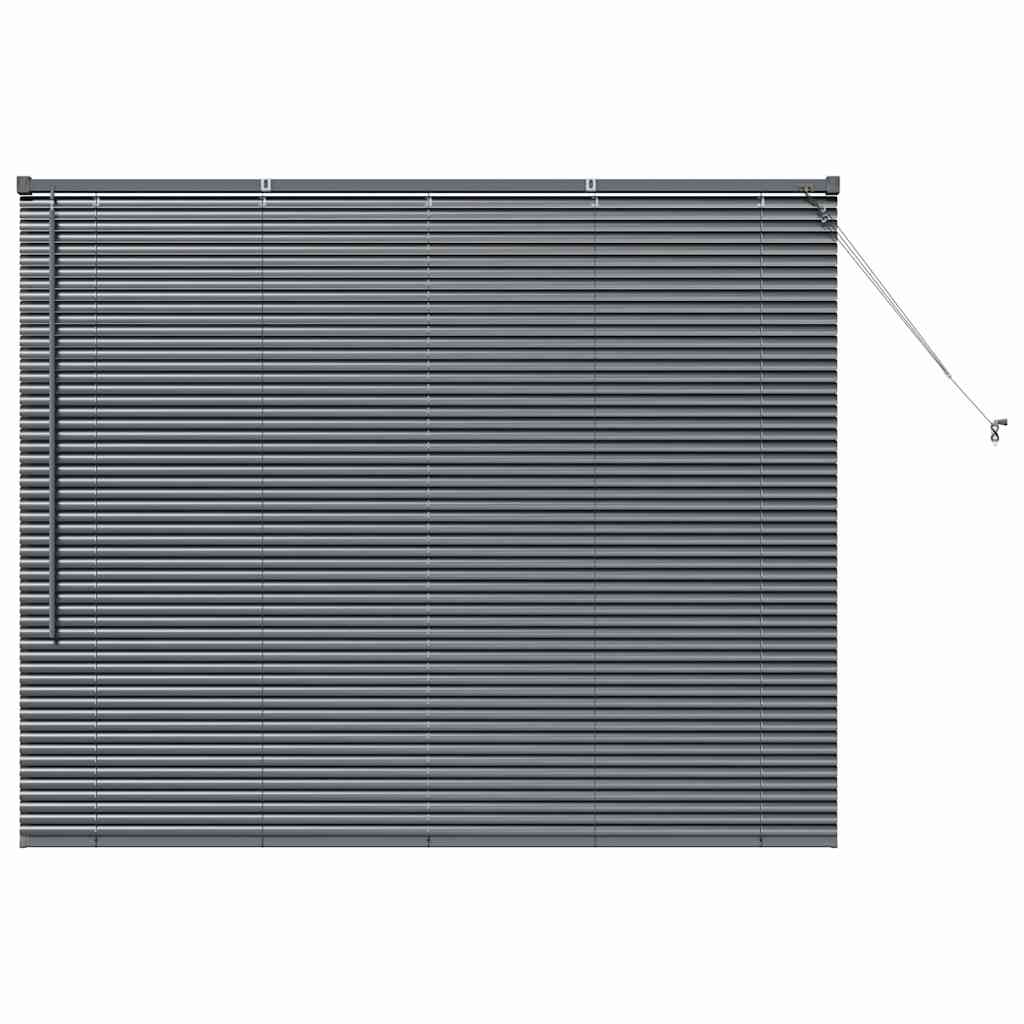Venecijanski zastore Tamno siva 130 x 160 cm Aluminij