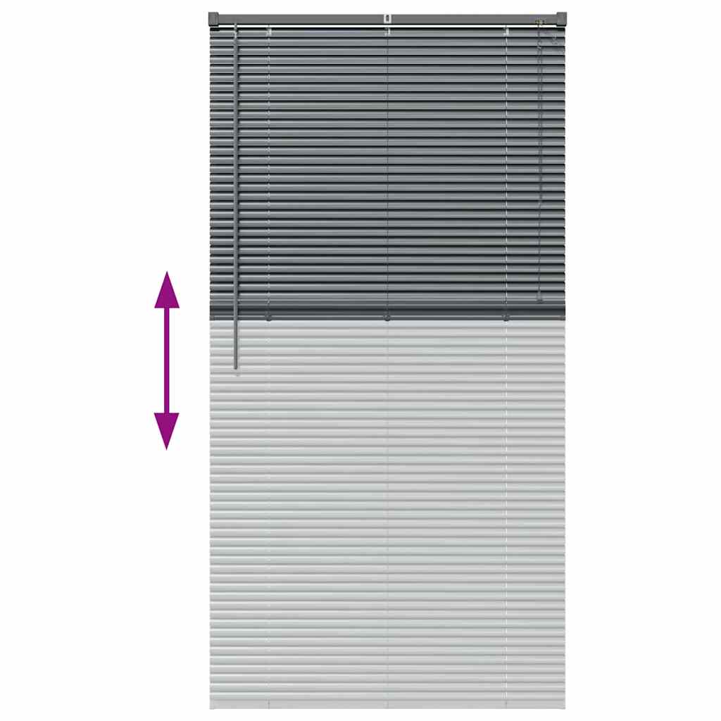 Venecijanski zastore Tamno siva 175 x 85 cm Aluminij