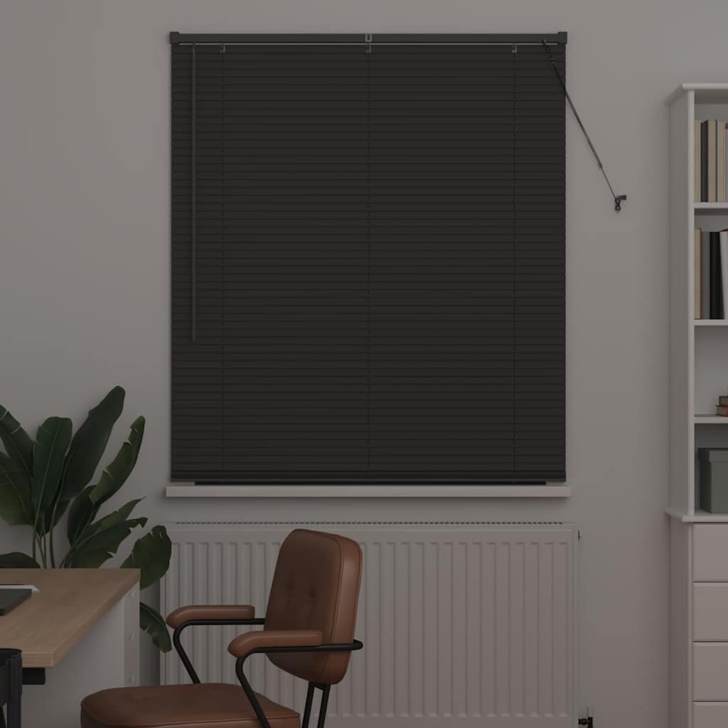 Venecijanski zastore Tamno siva 175 x 115 cm Aluminij