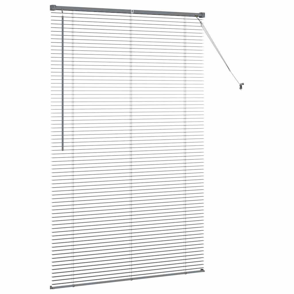 Venecijanski zastore Tamno siva 175 x 115 cm Aluminij
