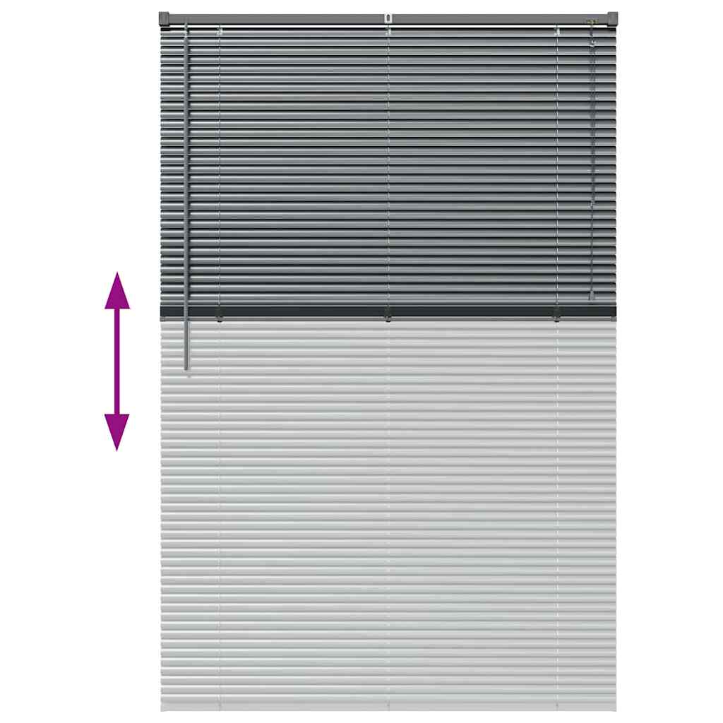 Venecijanski zastore Tamno siva 175 x 115 cm Aluminij