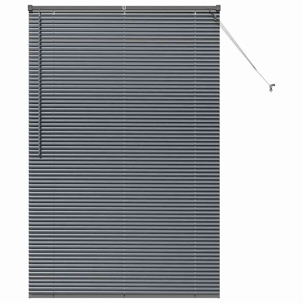 Venecijanski zastore Tamno siva 175 x 120 cm Aluminij