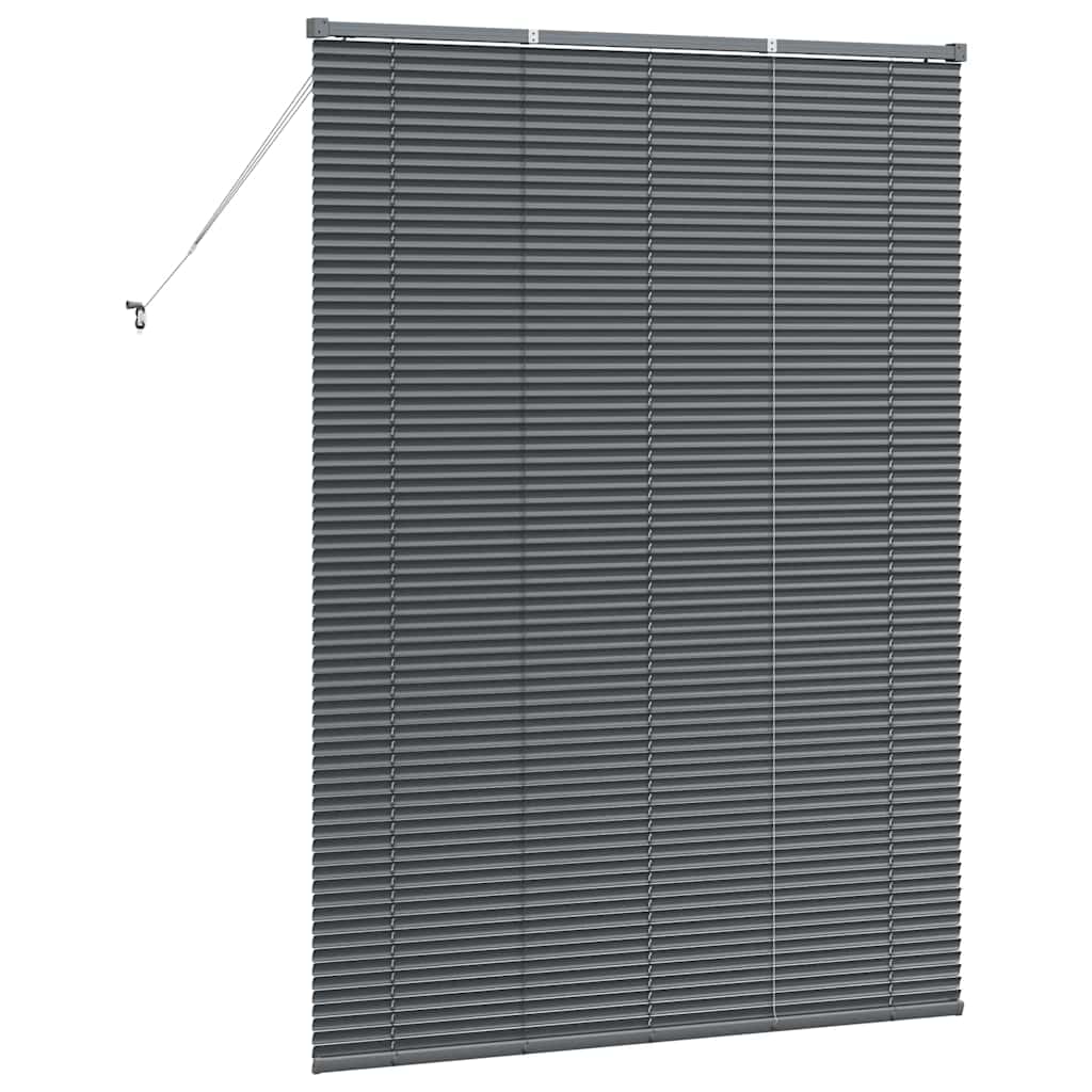 Venecijanski zastore Tamno siva 175 x 125 cm Aluminij