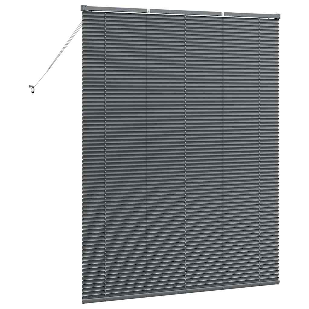 Venecijanski zastore Tamno siva 175 x 140 cm Aluminij