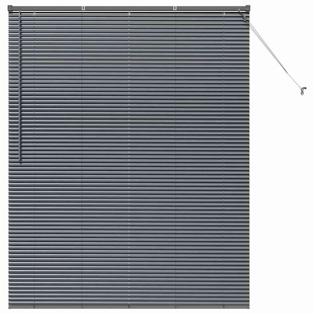 Venecijanski zastore Tamno siva 175 x 150 cm Aluminij