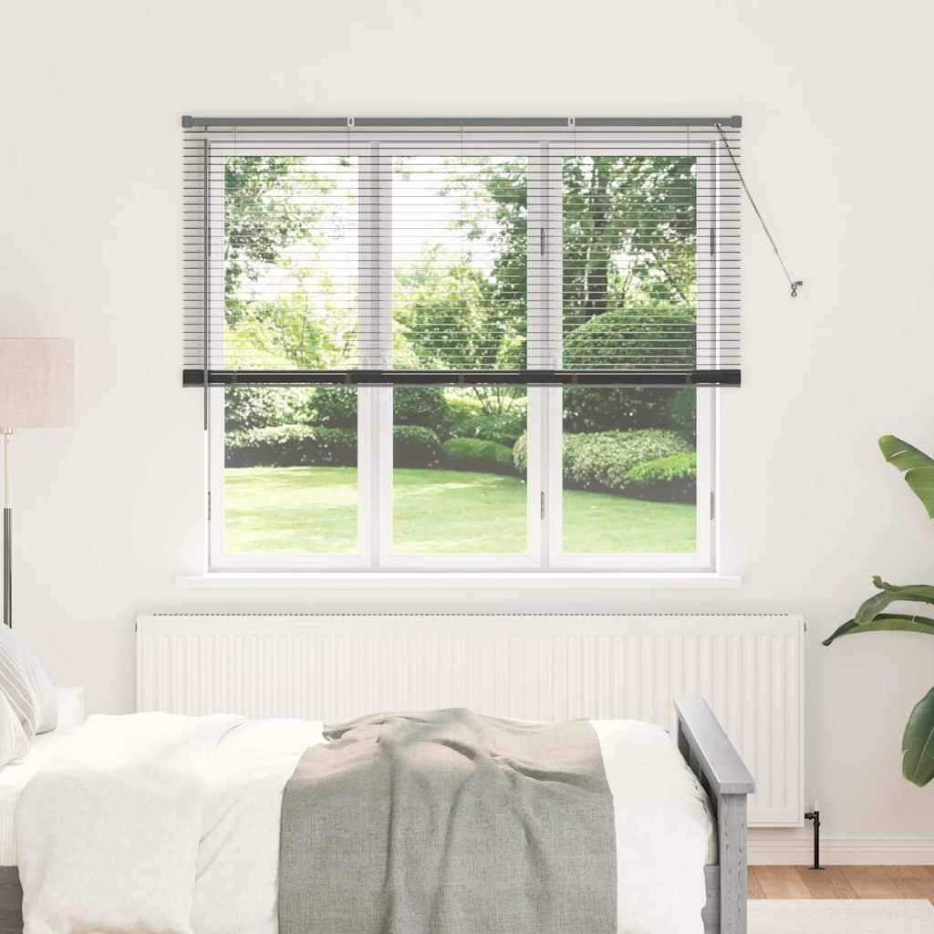 Venecijanski zastore Tamno siva 175 x 155 cm Aluminij