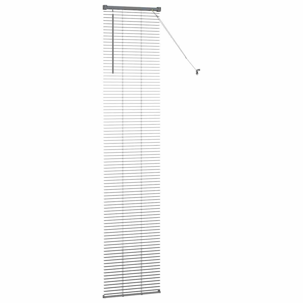 Venecijanski zastore Tamno siva 220 x 40 cm Aluminij