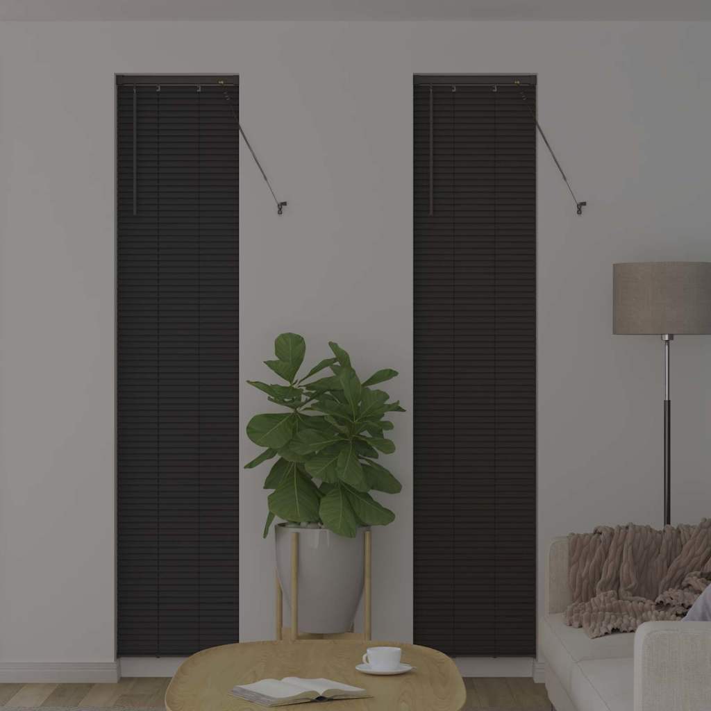 Venecijanski zastore Tamno siva 220 x 45 cm Aluminij