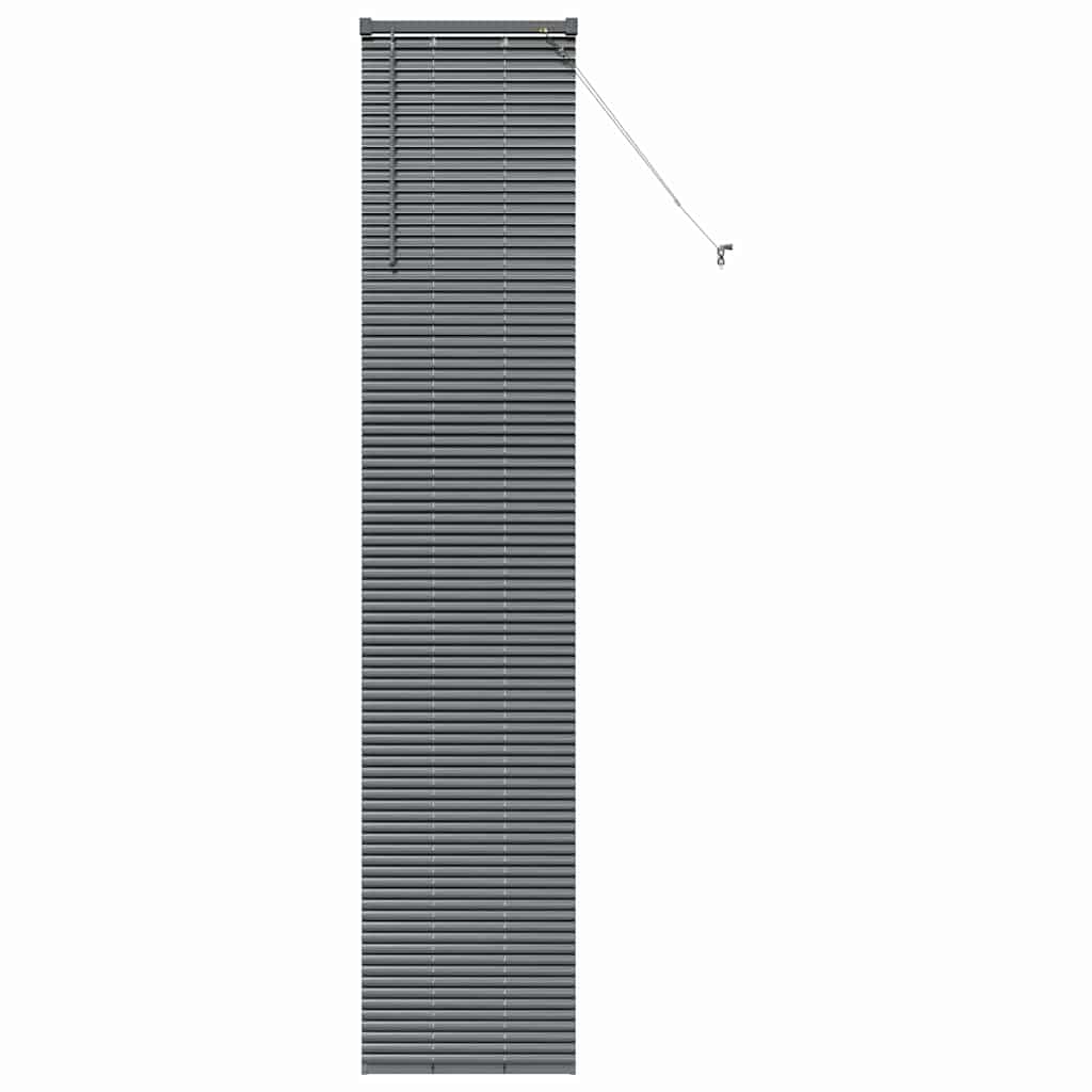 Venecijanski zastore Tamno siva 220 x 50 cm Aluminij