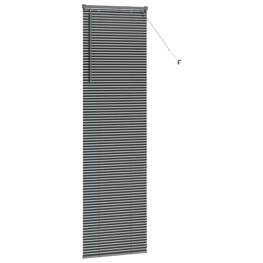 Venecijanski zastore Tamno siva 220 x 60 cm Aluminij