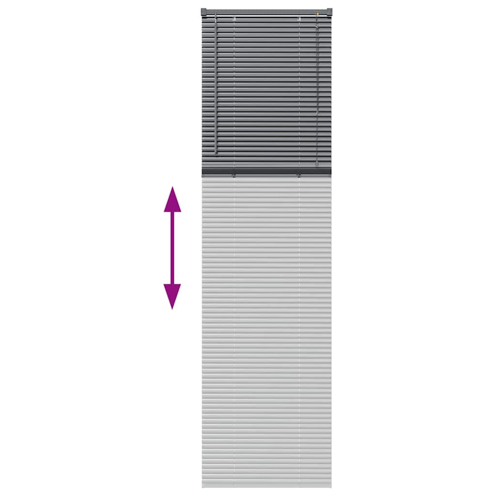 Venecijanski zastore Tamno siva 220 x 60 cm Aluminij