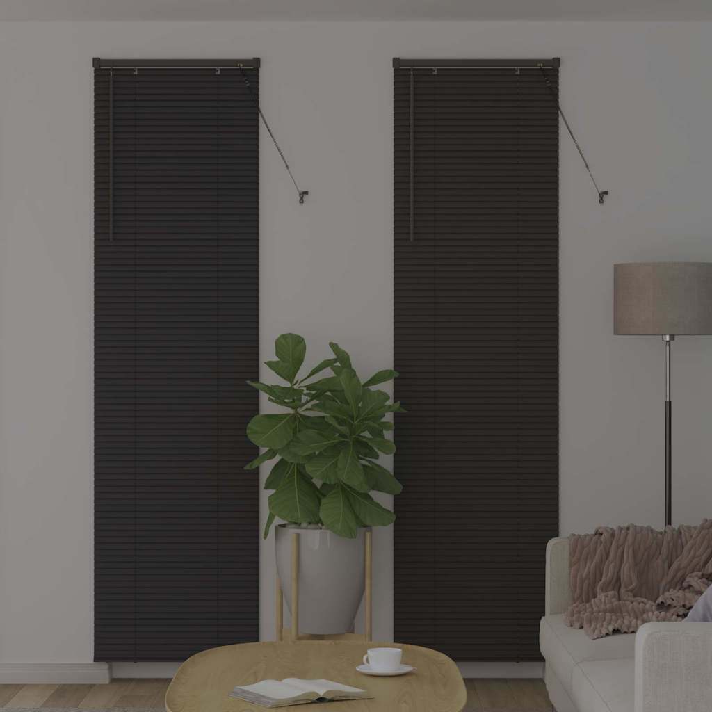Venecijanski zastore Tamno siva 220 x 65 cm Aluminij