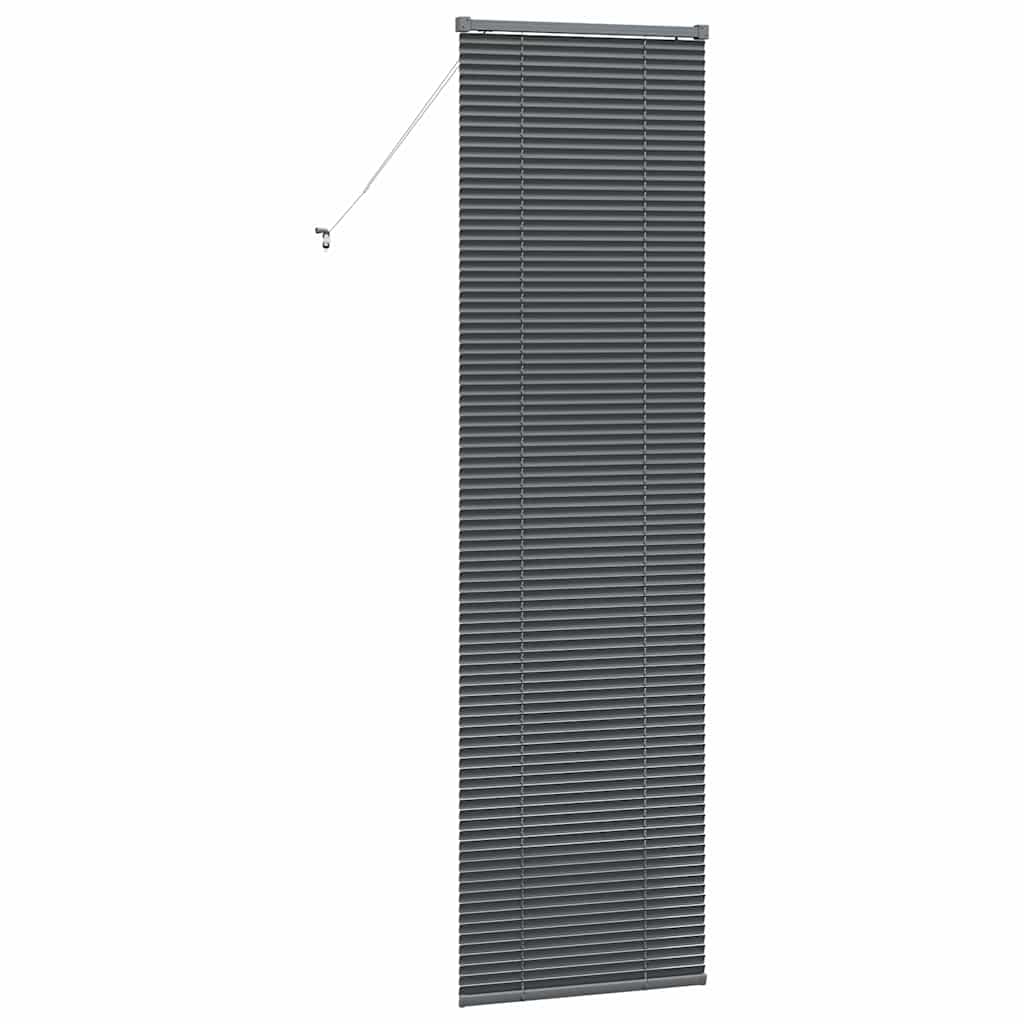 Venecijanski zastore Tamno siva 220 x 65 cm Aluminij