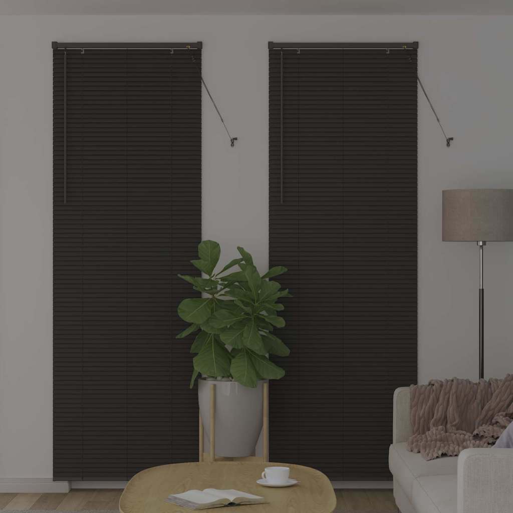 Venecijanski zastore Tamno siva 220 x 70 cm Aluminij