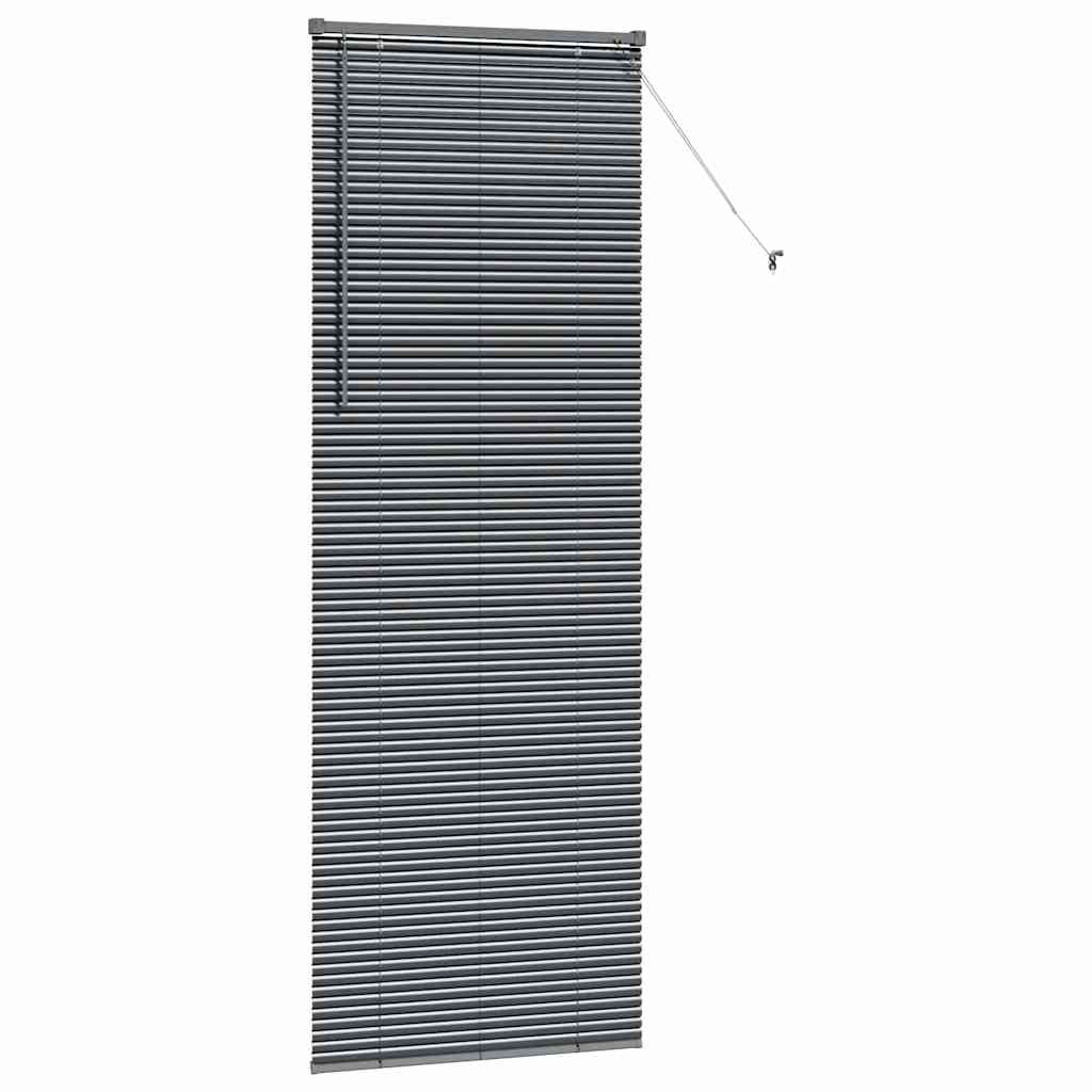 Venecijanski zastore Tamno siva 220 x 80 cm Aluminij