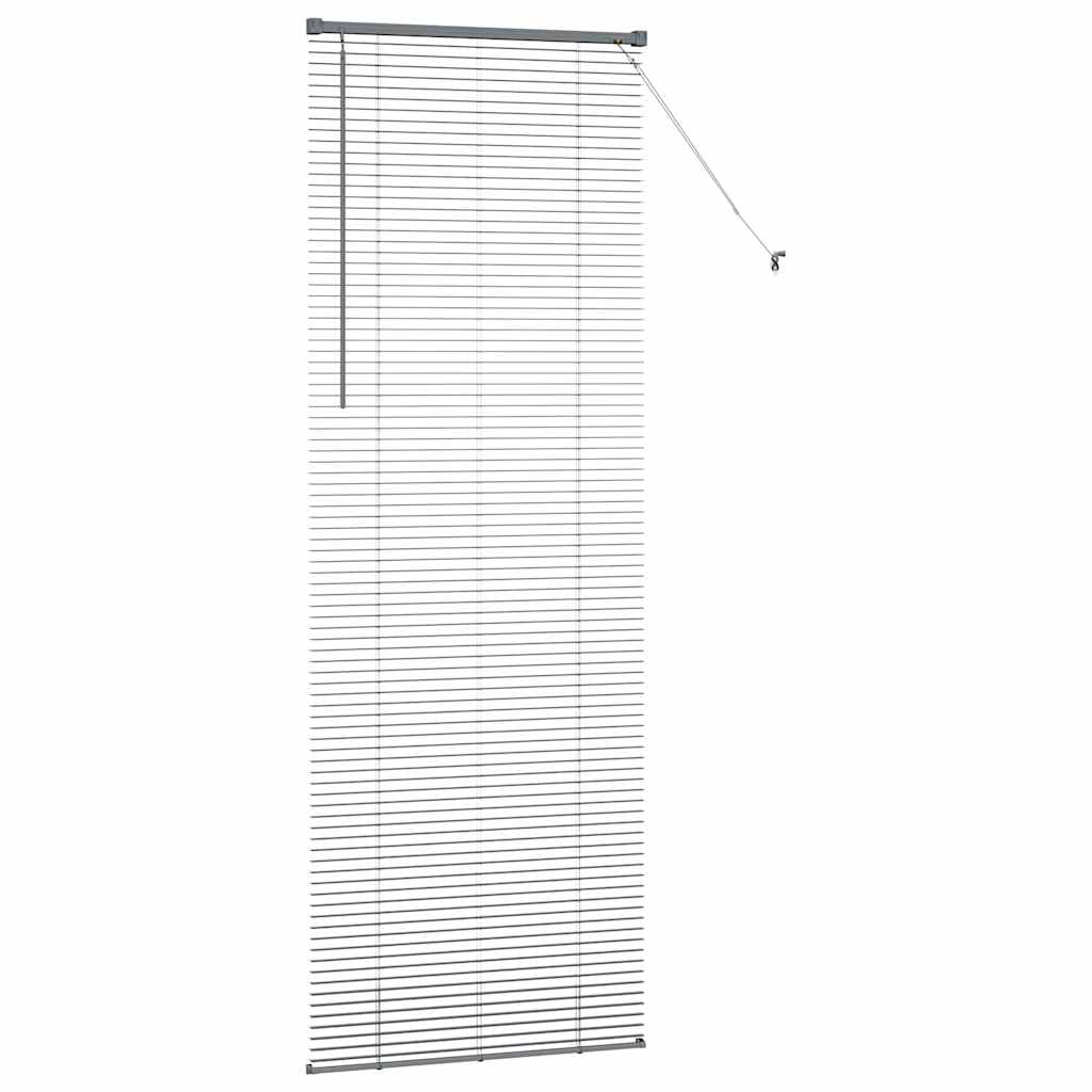 Venecijanski zastore Tamno siva 220 x 80 cm Aluminij