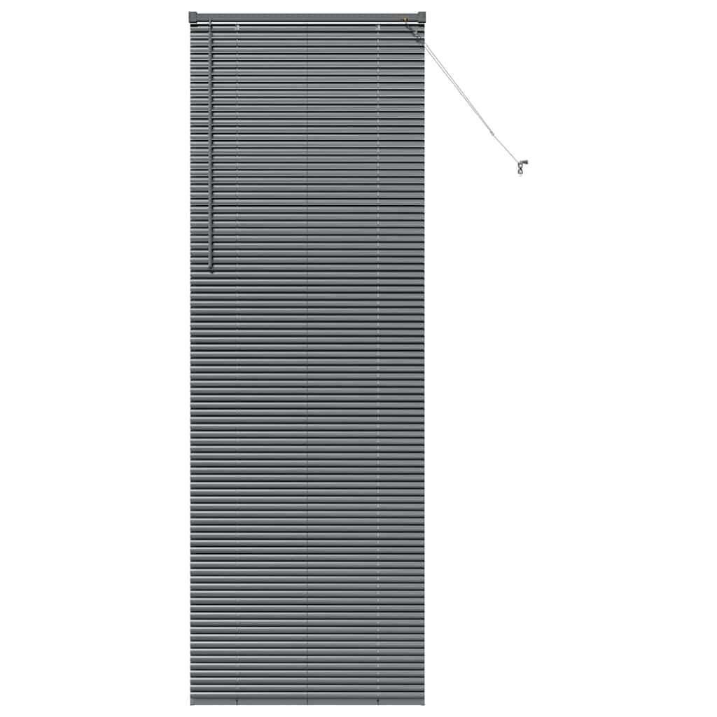 Venecijanski zastore Tamno siva 220 x 80 cm Aluminij