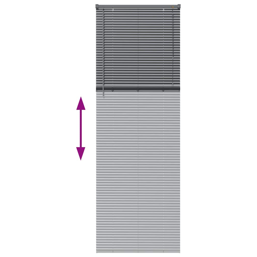 Venecijanski zastore Tamno siva 220 x 80 cm Aluminij