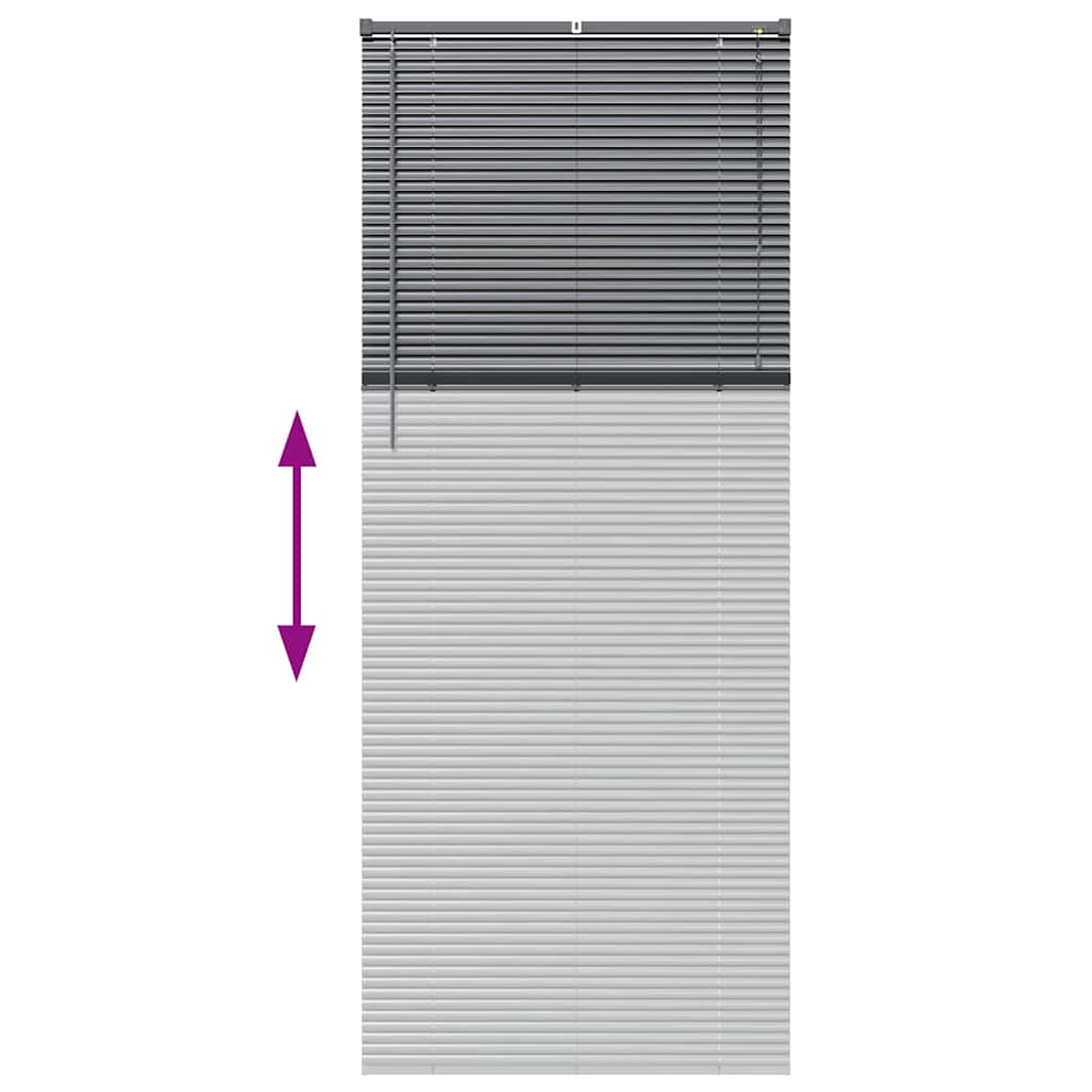 Venecijanski zastore Tamno siva 220 x 95 cm Aluminij
