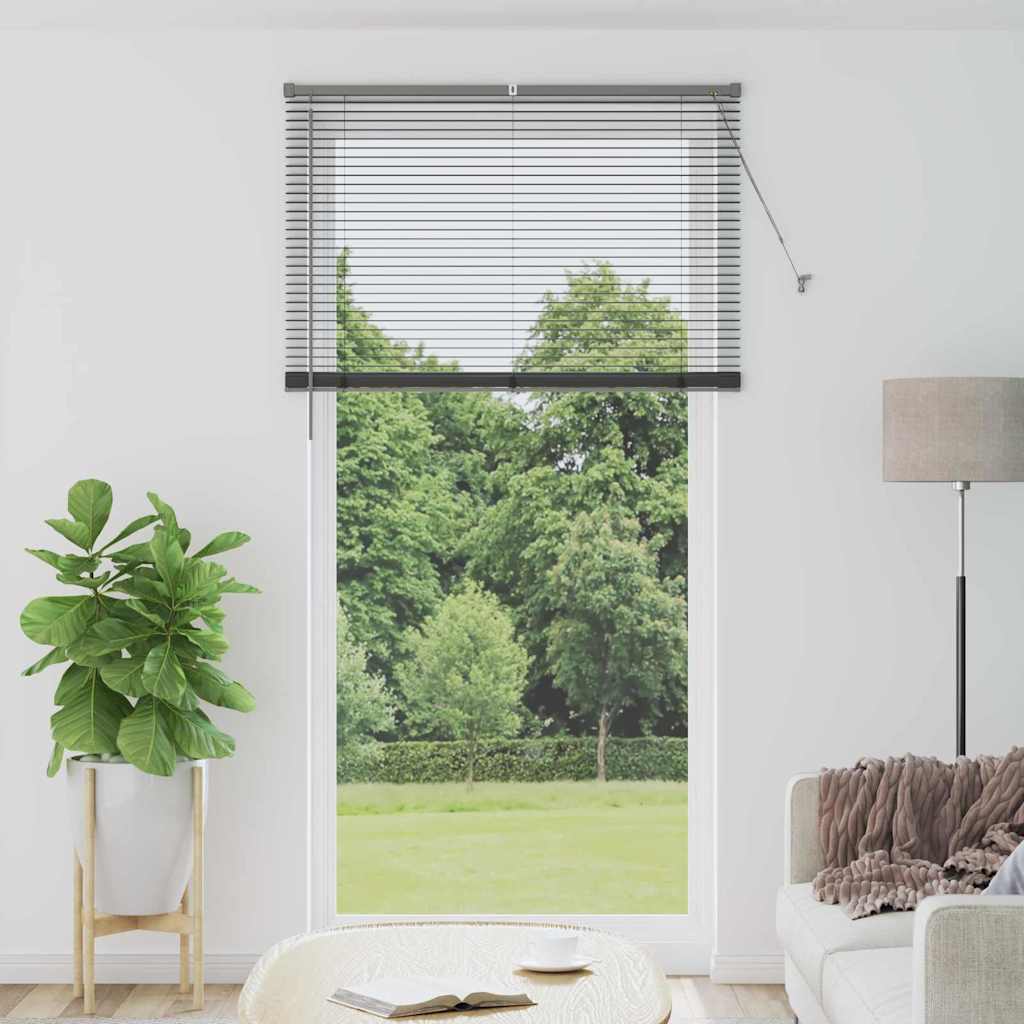 Venecijanski zastore Tamno siva 220 x 110 cm Aluminij