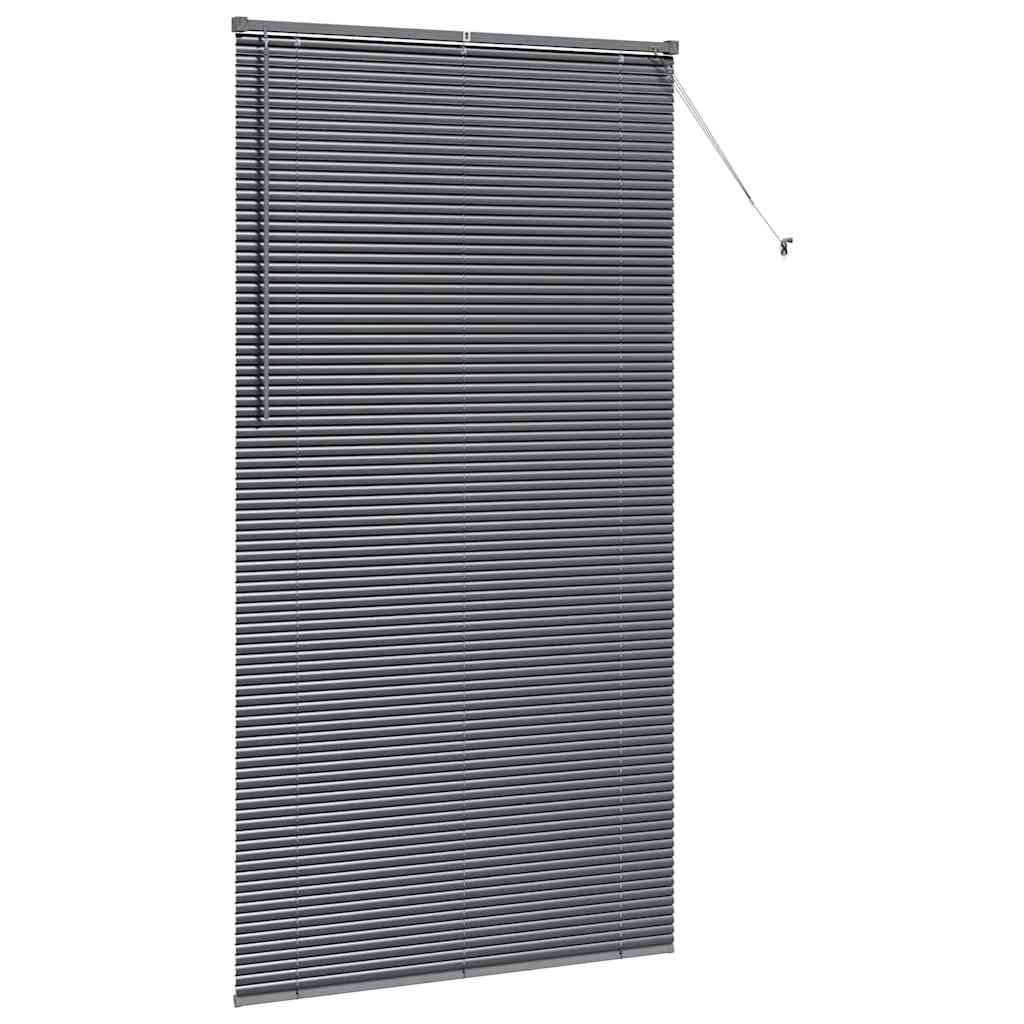 Venecijanski zastore Tamno siva 220 x 110 cm Aluminij
