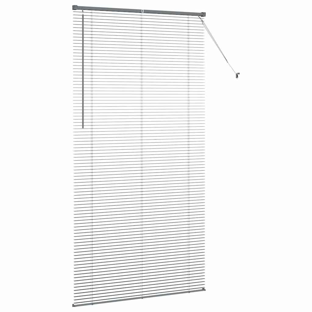 Venecijanski zastore Tamno siva 220 x 110 cm Aluminij