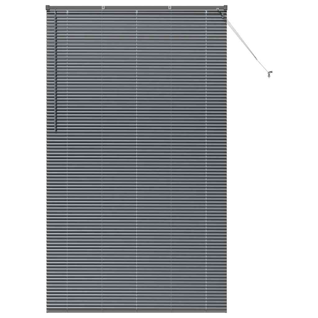 Venecijanski zastore Tamno siva 220 x 125 cm Aluminij
