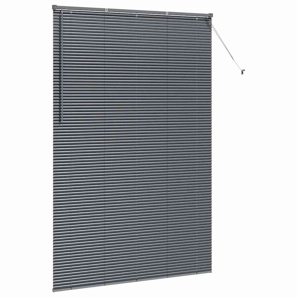 Venecijanski zastore Tamno siva 220 x 140 cm Aluminij