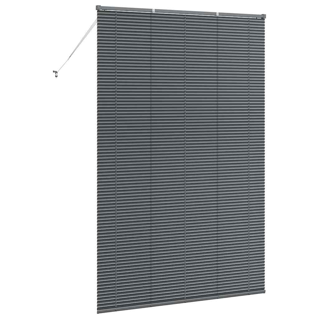 Venecijanski zastore Tamno siva 220 x 140 cm Aluminij