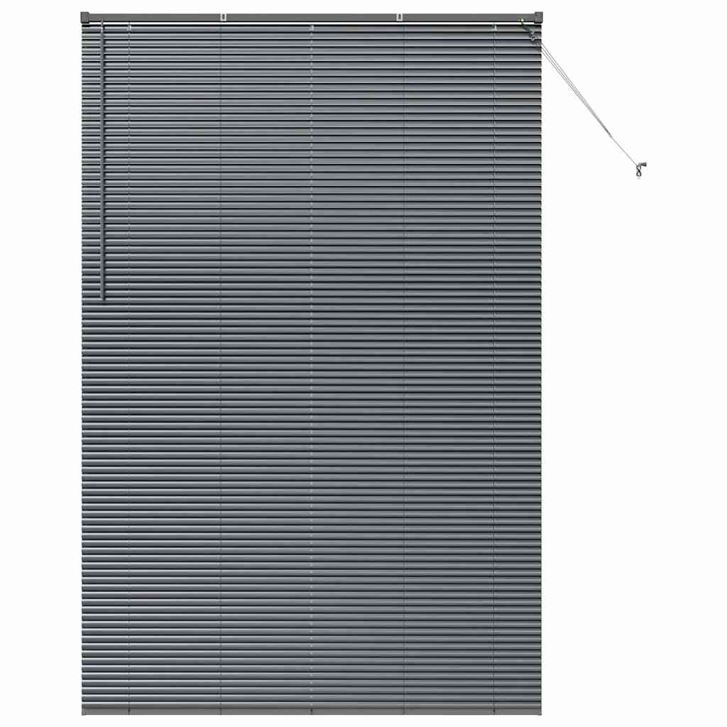 Venecijanski zastore Tamno siva 220 x 145 cm Aluminij
