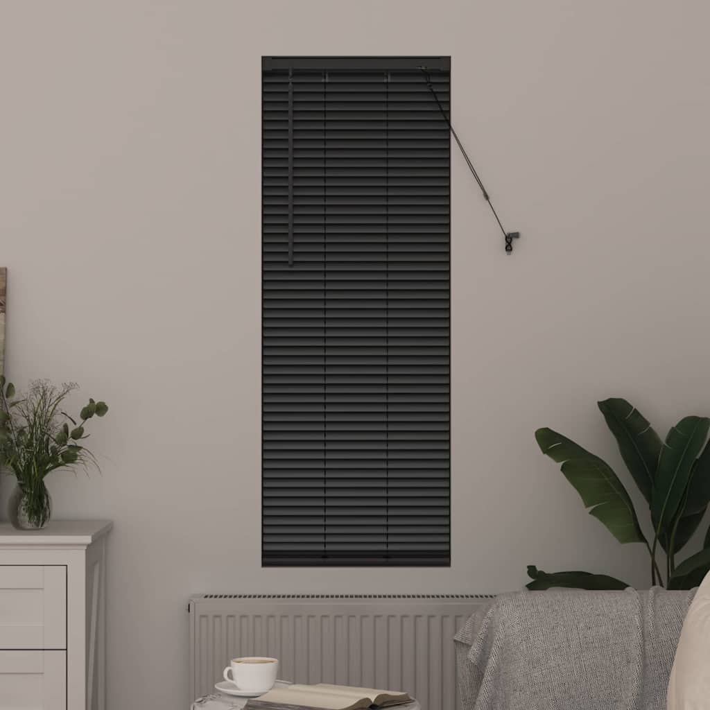 Venecijanski zastore Crna 130 x 45 cm Aluminij