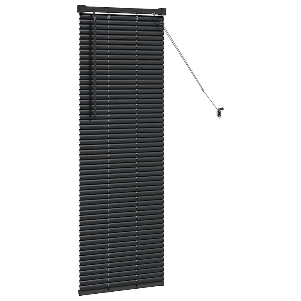 Venecijanski zastore Crna 130 x 45 cm Aluminij