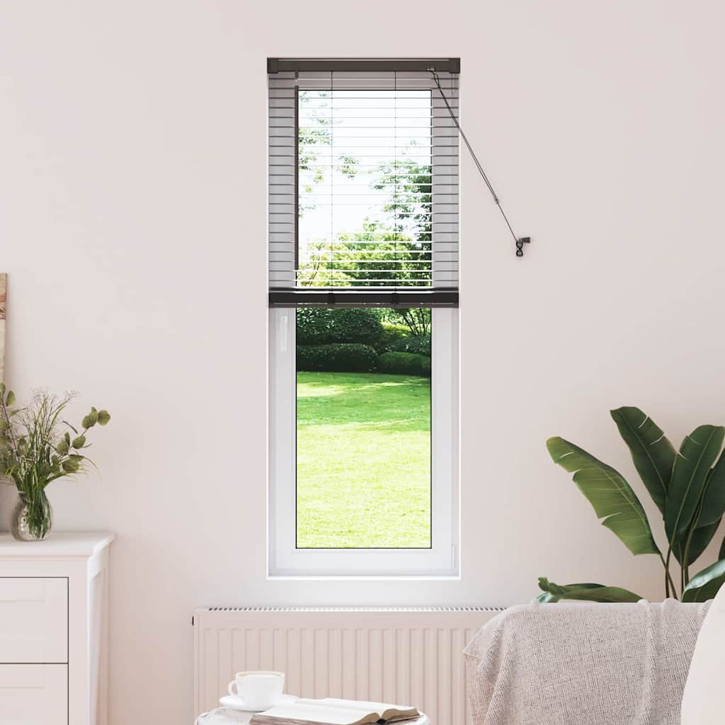 Venecijanski zastore Crna 130 x 55 cm Aluminij
