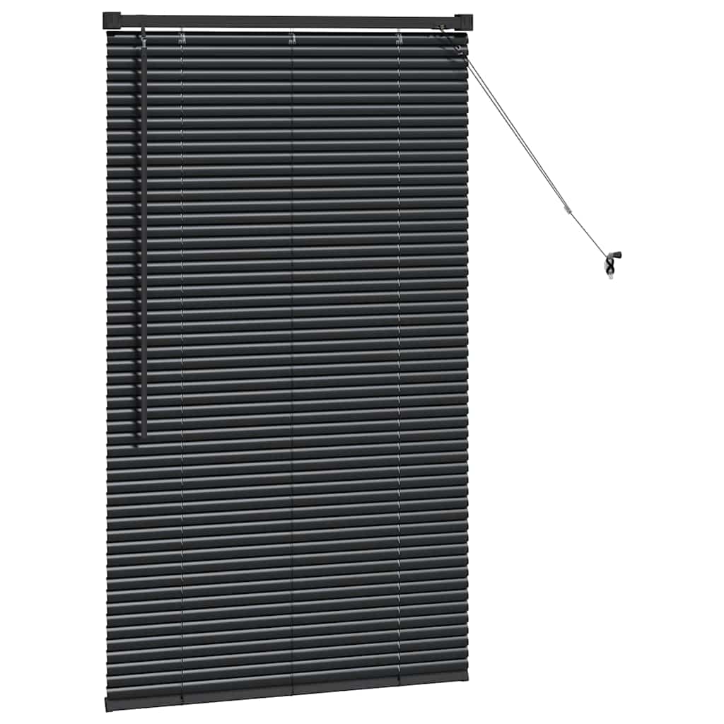 Venecijanski zastore Crna 130 x 70 cm Aluminij