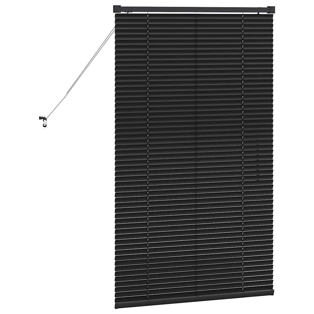 Venecijanski zastore Crna 130 x 70 cm Aluminij