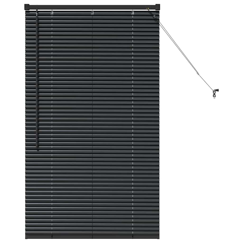 Venecijanski zastore Crna 130 x 70 cm Aluminij