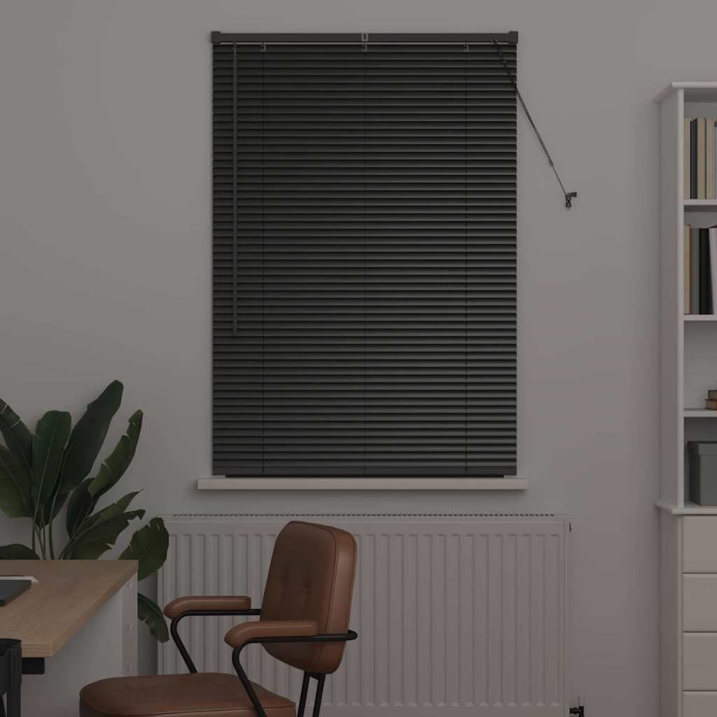 Venecijanski zastore Crna 130 x 85 cm Aluminij
