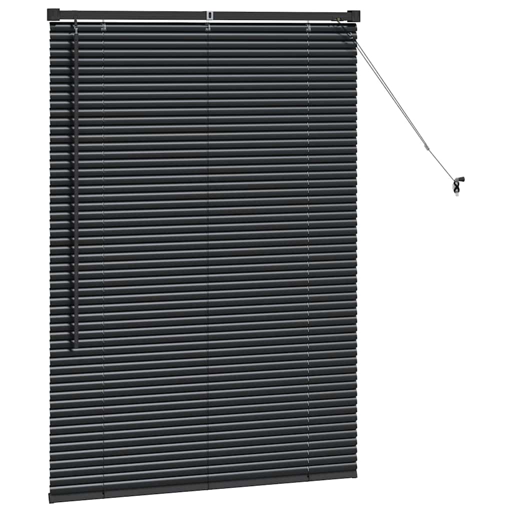 Venecijanski zastore Crna 130 x 85 cm Aluminij