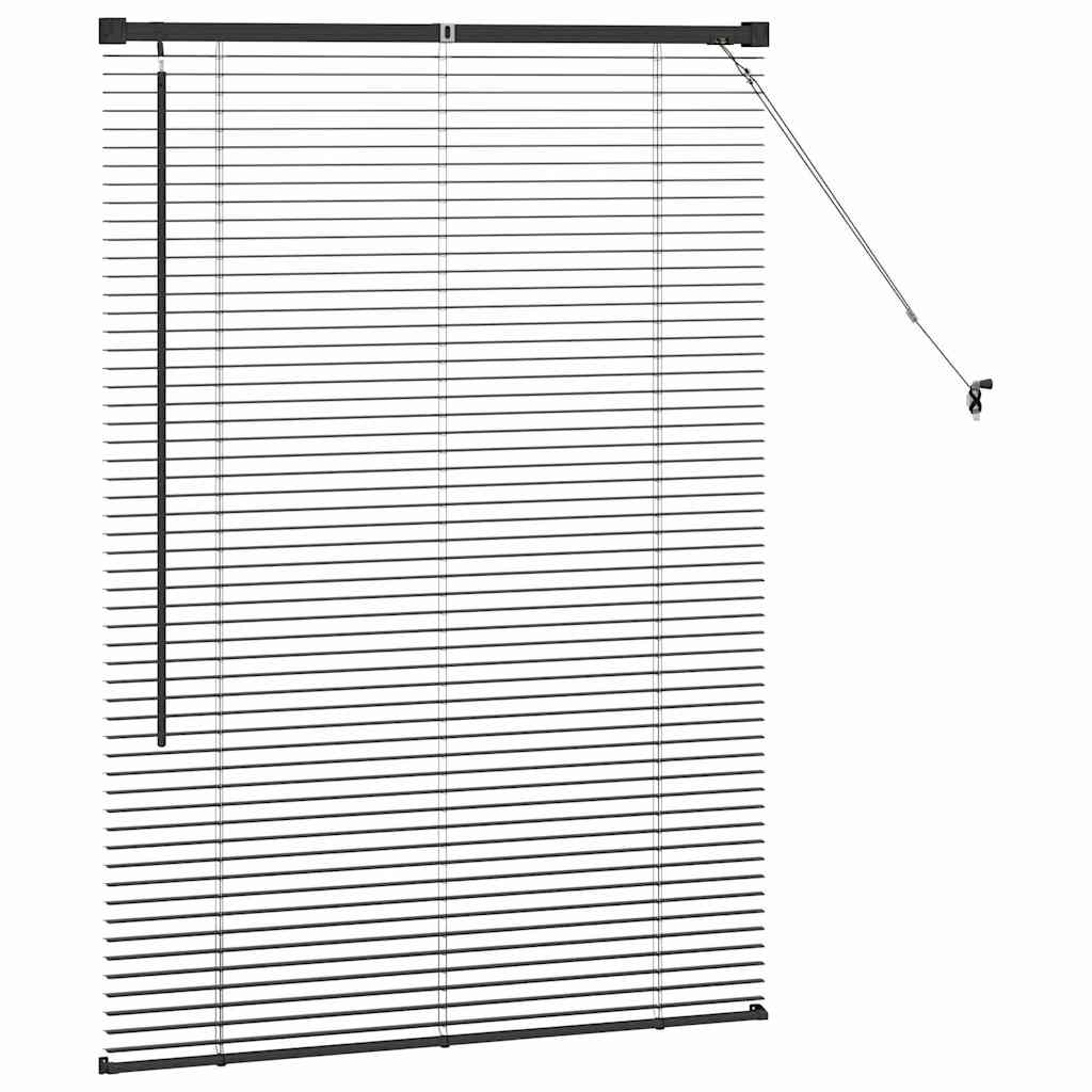 Venecijanski zastore Crna 130 x 85 cm Aluminij