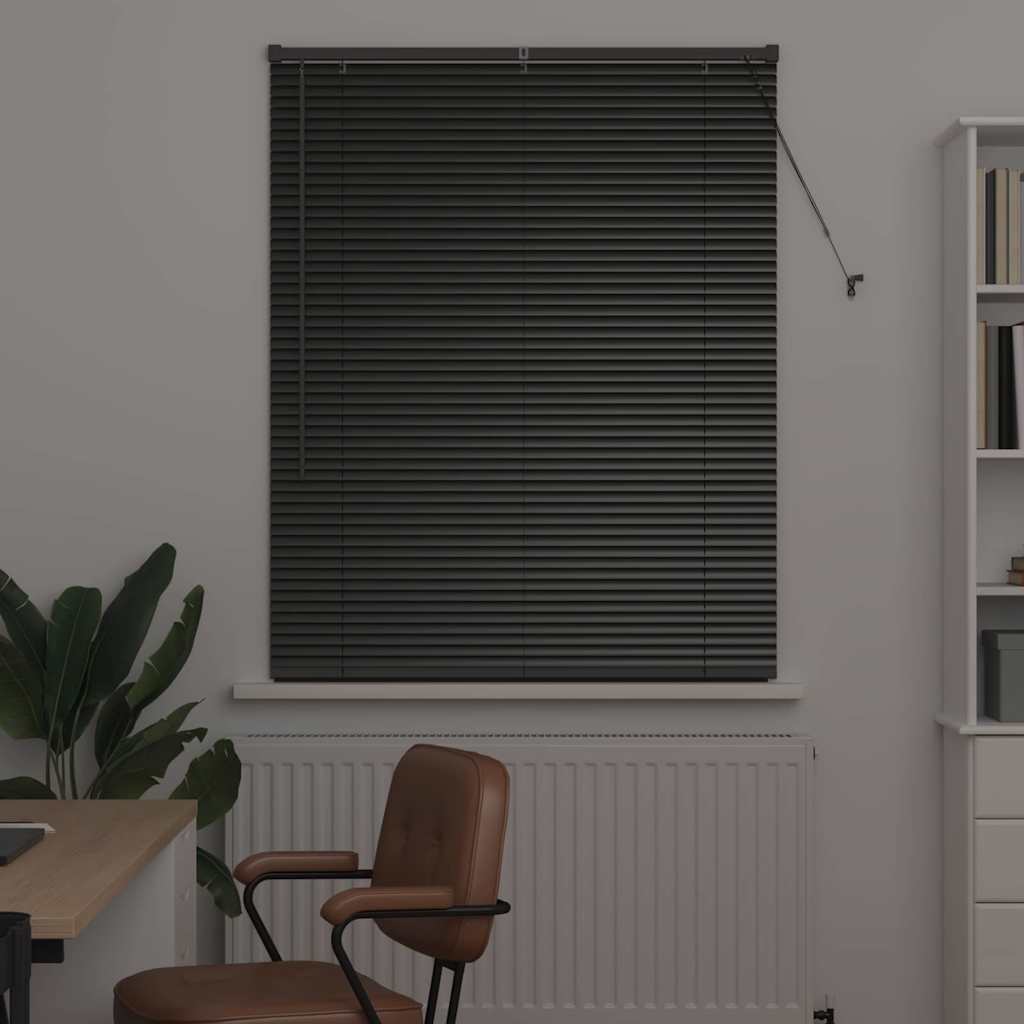 Venecijanski zastore Crna 130 x 100 cm Aluminij