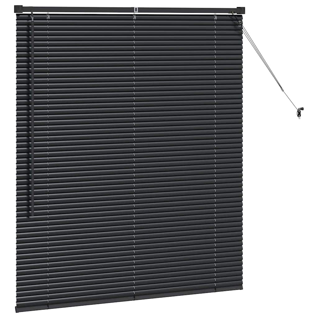 Venecijanski zastore Crna 130 x 115 cm Aluminij