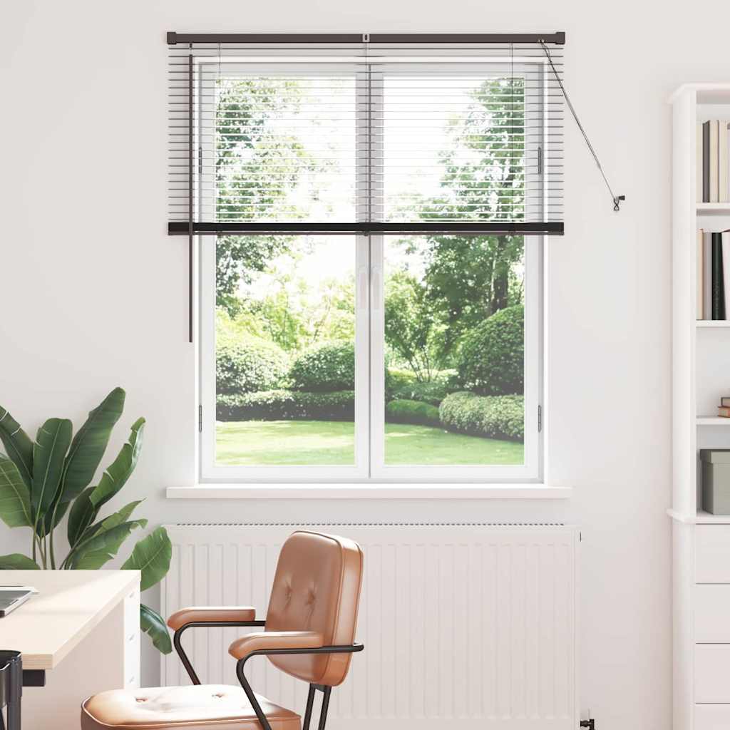 Venecijanski zastore Crna 130 x 120 cm Aluminij