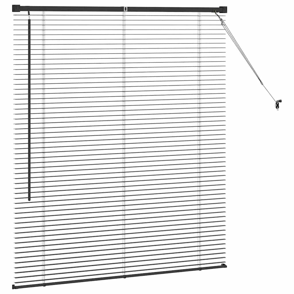 Venecijanski zastore Crna 130 x 120 cm Aluminij
