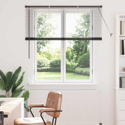 Venecijanski zastore Crna 130 x 130 cm Aluminij